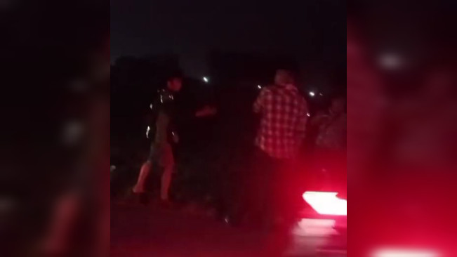 Tangkapan layar begal di Deli Serdang. [Instagram]
